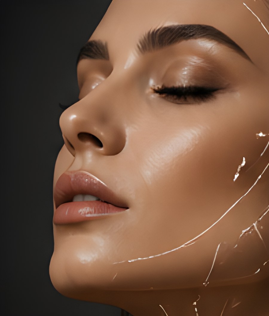Facial analysis mapping in gold